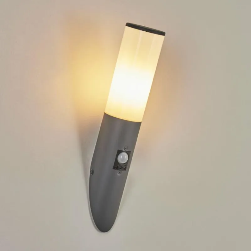 hofstein Applique murale d'extérieur Caserta Anthracite, 1 lumière, Détecteur de mouvement