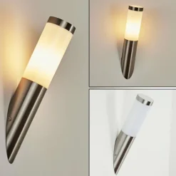 hofstein Applique murale d'extérieur Sessa Nickel mat, 1 lumière