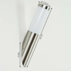 hofstein Applique murale d'extérieur Sessa Nickel mat, 1 lumière