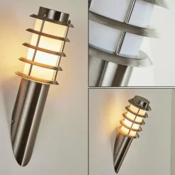 hofstein Applique murale d'extérieur Tunes Nickel mat, 1 lumière