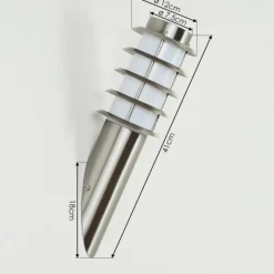 hofstein Applique murale d'extérieur Tunes Nickel mat, 1 lumière