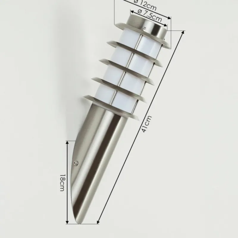 hofstein Applique murale d'extérieur Tunes Nickel mat, 1 lumière