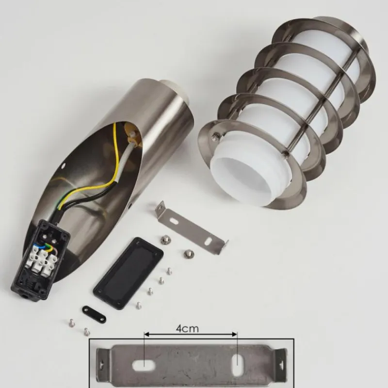 hofstein Applique murale d'extérieur Tunes Nickel mat, 1 lumière