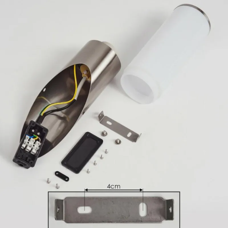 hofstein Applique murale d'extérieur Caserta Nickel mat, 1 lumière