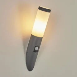 hofstein Applique murale d'extérieur Sessa Anthracite, 1 lumière, Détecteur de mouvement