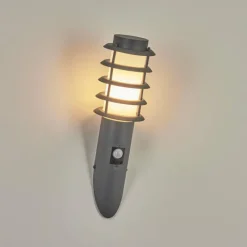 hofstein Applique murale d'extérieur Tunes Anthracite, 1 lumière, Détecteur de mouvement