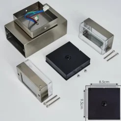 hofstein Applique murale d'extérieur Edevik Nickel mat, 2 lumières