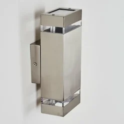hofstein Applique murale d'extérieur Edevik Nickel mat, 2 lumières