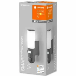 Luminaires Ledvance Applique murale d'extérieur LEDVANCE Smart+ Gris, 1 lumière, Détecteur de mouvement