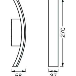 Luminaires Ledvance Applique murale d'extérieur LEDVANCE ENDURA Gris, 1 lumière