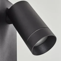 hofstein Applique murale d'extérieur Hakamken Noir, 2 lumières, Détecteur de mouvement