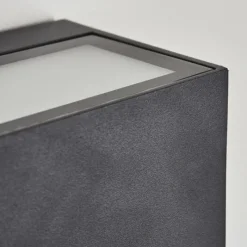 hofstein Applique murale d'extérieur Spidern LED Anthracite, 1 lumière, Changeur de couleurs