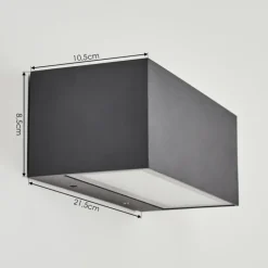 hofstein Applique murale d'extérieur Spidern LED Anthracite, 1 lumière, Changeur de couleurs