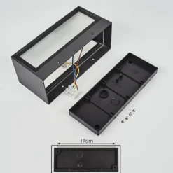 hofstein Applique murale d'extérieur Spidern LED Anthracite, 1 lumière, Changeur de couleurs