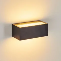 hofstein Applique murale d'extérieur Spidern LED Anthracite, 1 lumière, Changeur de couleurs