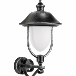 Luminaires LCD Applique murale d'extérieur LCD Nabburg LED Noir, Argenté, 1 lumière