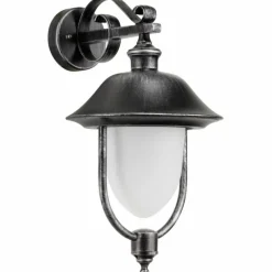 Luminaires LCD Applique murale d'extérieur LCD Nabburg LED Noir, Argenté, 1 lumière