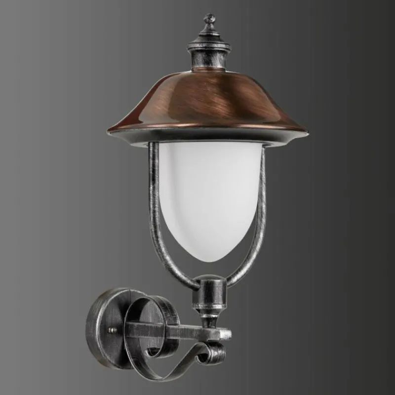 Luminaires LCD Applique murale d'extérieur LCD Nabburg LED Cuivre, Noir, 1 lumière