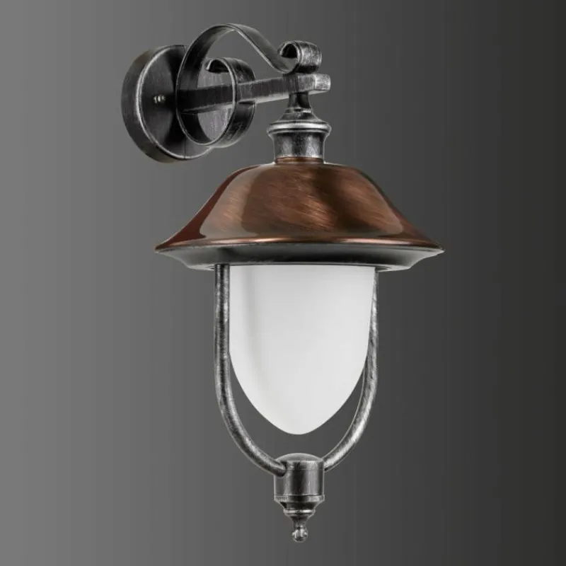 Luminaires LCD Applique murale d'extérieur LCD Nabburg LED Cuivre, Noir, 1 lumière