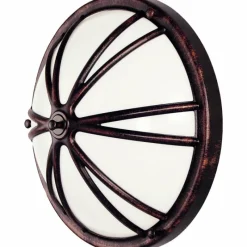 Luminaires LCD Applique murale d'extérieur LCD Ehringen Cuivre, Noir, 1 lumière, Détecteur de mouvement