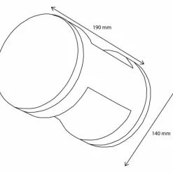 Luminaires LCD Applique murale d'extérieur LCD Tannfeld LED Noir, 2 lumières