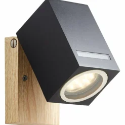 Lampes En Bois-Luminaires Brilliant Applique murale d'extérieur Brilliant Galeni Couleur bois, 1 lumière