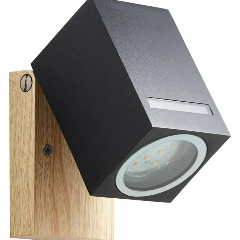 Lampes En Bois-Luminaires Brilliant Applique murale d'extérieur Brilliant Galeni Couleur bois, 1 lumière