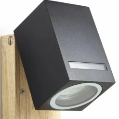Lampes En Bois-Luminaires Brilliant Applique murale d'extérieur Brilliant Galeni Couleur bois, 1 lumière