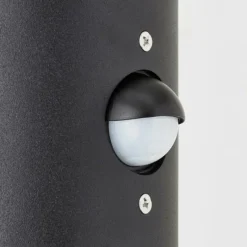 Suspension Verre Fumé-Luminaires Brilliant Applique murale d'extérieur Brilliant Sergioro Noir, 1 lumière, Détecteur de mouvement