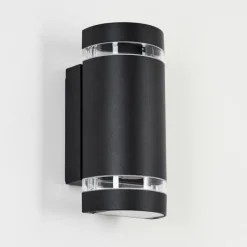 hofstein Applique murale d'extérieur Inglewood Noir, 2 lumières