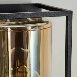 Lampes Vintages & Rétros-hofstein Applique murale d'extérieur Palanga Noir, 1 lumière