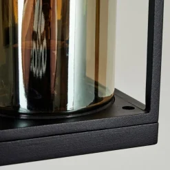 Suspension Verre Fumé-hofstein Applique murale d'extérieur Palanga Noir, 1 lumière