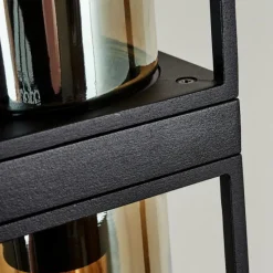 Suspension Verre Fumé-hofstein Applique murale d'extérieur Palanga Noir, 2 lumières