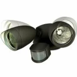 Luminaires Lutec Applique murale d'extérieur Lutec SHRIMP LED Noir, 2 lumières, Détecteur de mouvement