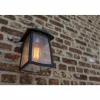 Luminaires Lutec Applique murale d'extérieur Lutec KELSEY Noir, 1 lumière