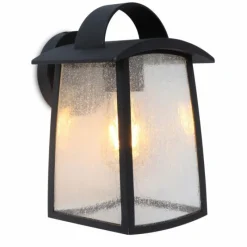 Luminaires Lutec Applique murale d'extérieur Lutec KELSEY Noir, 1 lumière