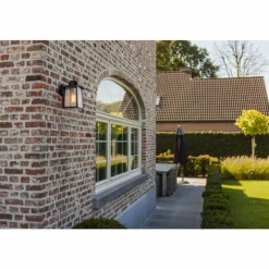 Luminaires Lutec Applique murale d'extérieur Lutec KELSEY Noir, 1 lumière