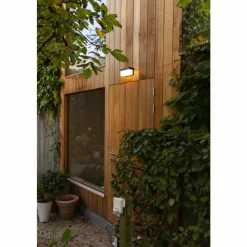 Luminaires Lutec Applique murale d'extérieur Lutec FRAN LED Noir, 1 lumière, Détecteur de mouvement