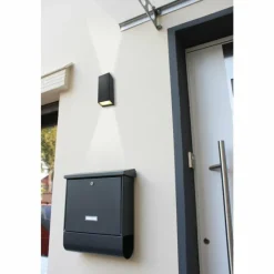 Luminaires Lutec Applique murale d'extérieur Lutec LUCA LED Noir, 1 lumière