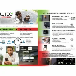 Luminaires Lutec Applique murale d'extérieur Lutec CUBA LED Anthracite, 1 lumière, Détecteur de mouvement