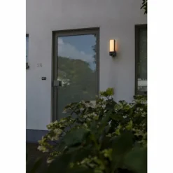 Luminaires Lutec Applique murale d'extérieur Lutec CUBA LED Anthracite, 1 lumière, Détecteur de mouvement