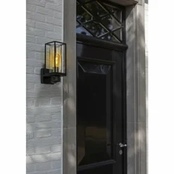 Luminaires Lutec Applique murale d'extérieur Lutec FLAIR Noir, 1 lumière, Détecteur de mouvement