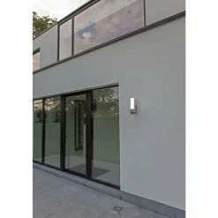Luminaires Lutec Applique murale d'extérieur Lutec ELARA LED Acier inoxydable, 1 lumière, Détecteur de mouvement