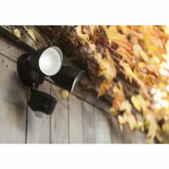 Luminaires Lutec Applique murale d'extérieur Lutec DRACO LED Noir, 1 lumière, Détecteur de mouvement