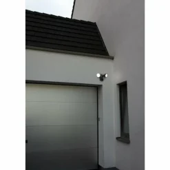 Luminaires Lutec Applique murale d'extérieur Lutec DRACO LED Noir, 1 lumière, Détecteur de mouvement