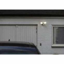 Luminaires Lutec Applique murale d'extérieur Lutec LIBRA LED Blanc, 1 lumière, Détecteur de mouvement