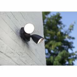 Luminaires Lutec Applique murale d'extérieur Lutec SHRIMP LED Noir, 1 lumière