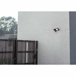 Luminaires Lutec Applique murale d'extérieur Lutec SHRIMP LED Noir, 1 lumière, Détecteur de mouvement