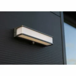 Luminaires Lutec Applique murale d'extérieur Lutec DOBLO LED Anthracite, 1 lumière, Détecteur de mouvement