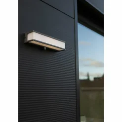 Luminaires Lutec Applique murale d'extérieur Lutec DOBLO LED Anthracite, 1 lumière, Détecteur de mouvement